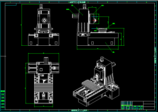 XK765卧式加工中心整体及主轴箱设计缩略图