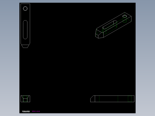 單向壓板5592-2D多系列多零件图纸模型