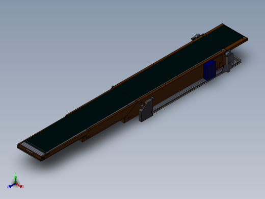 伸缩皮带线3D图纸