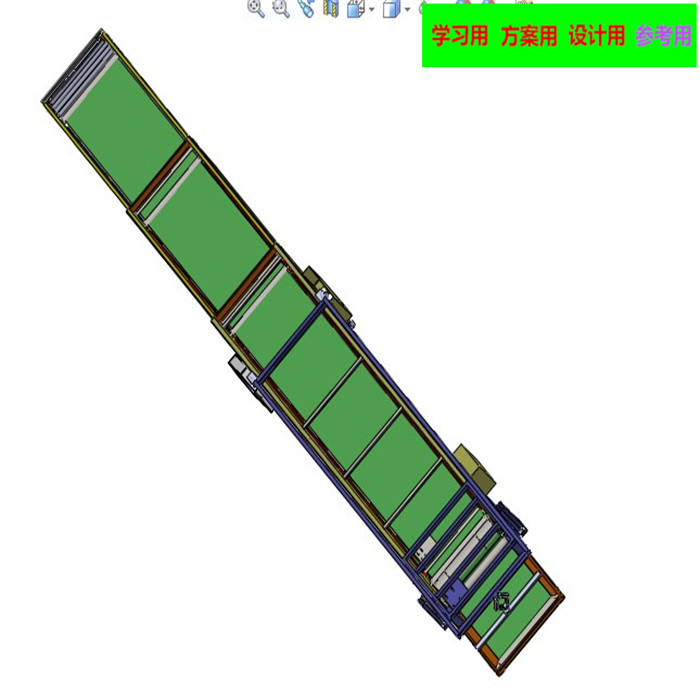 伸缩皮带线3D图纸