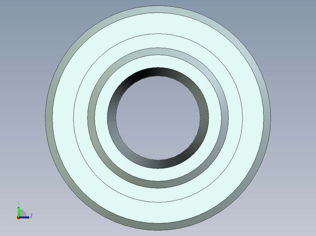车削零件内孔UG程序编程刀路左视图