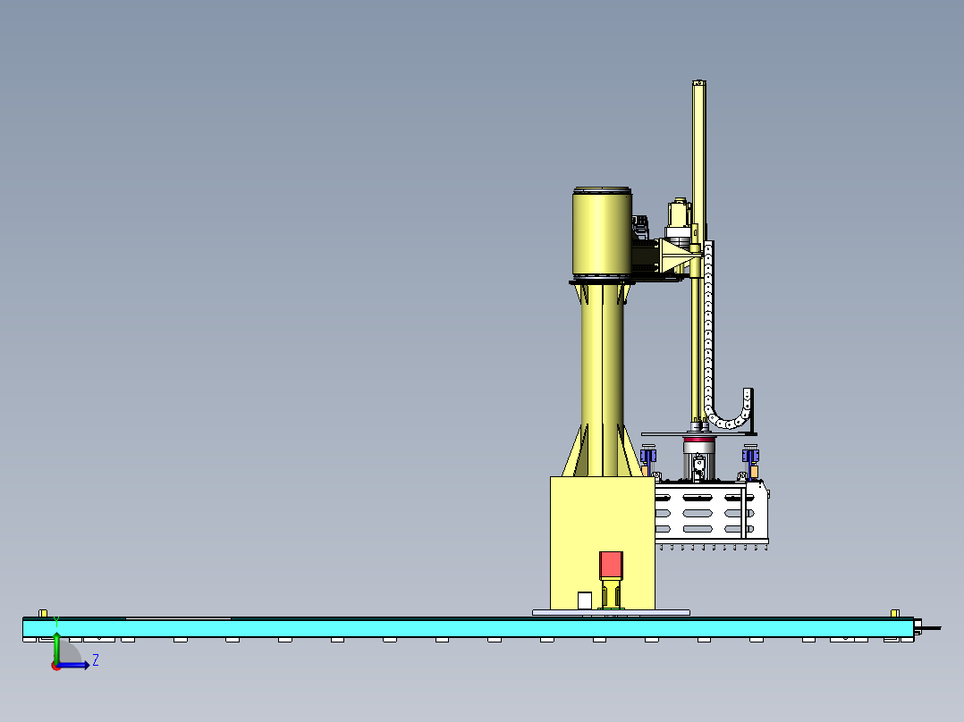 大型木箱的助力搬运机械手sw20左视图