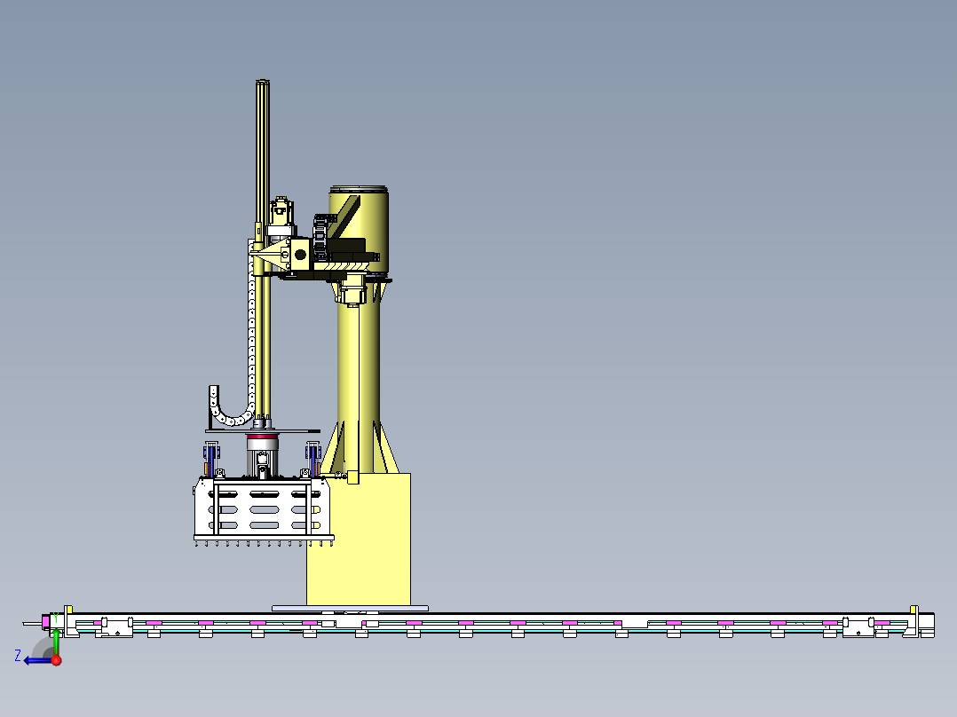大型木箱的助力搬运机械手sw20右视图