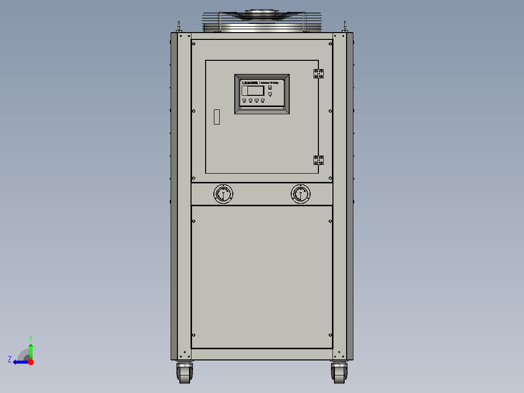 12P东旭工业油冷机30000kcal右视图
