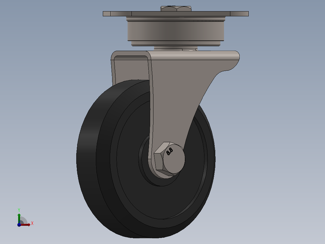 万向轮、脚轮(119)前视图
