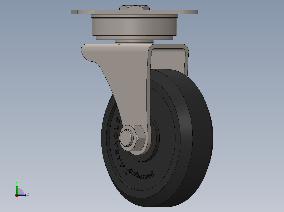 万向轮、脚轮(119)左视图