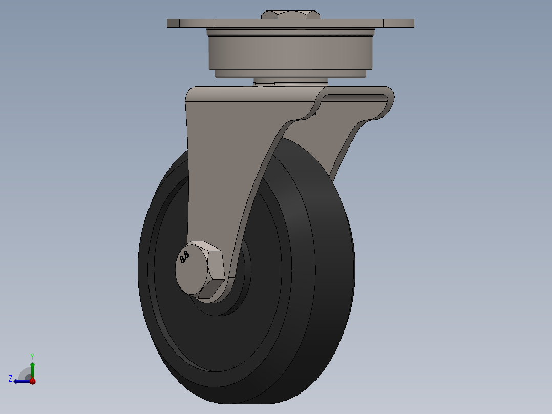 万向轮、脚轮(119)右视图