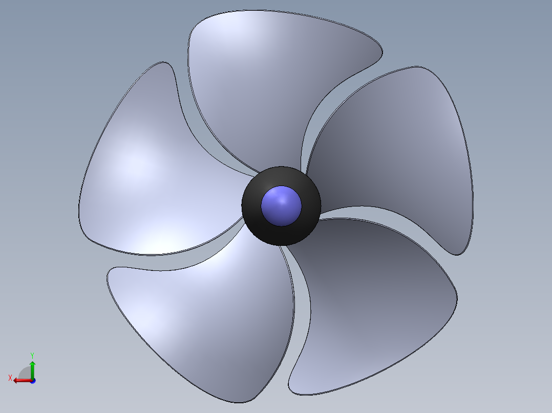 螺旋桨(71)后视图