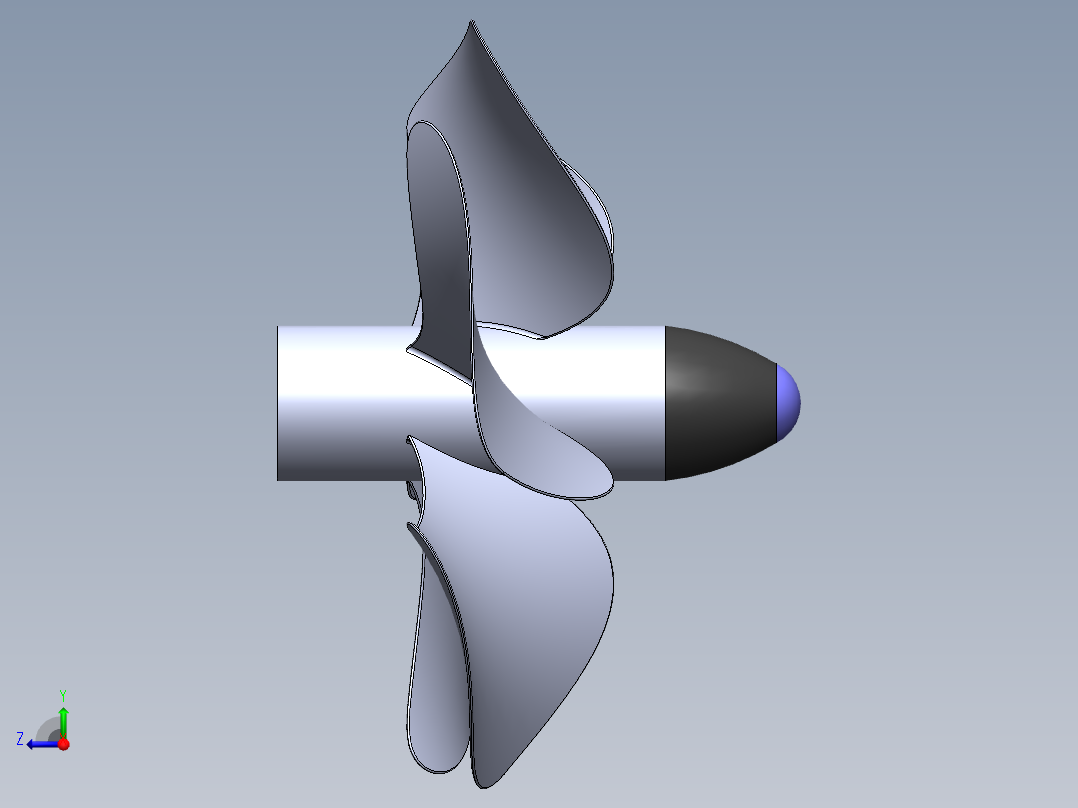 螺旋桨(71)右视图