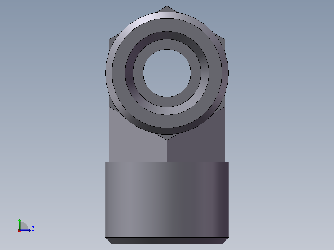 AC+AD 三通接头 T、AD-18左视图