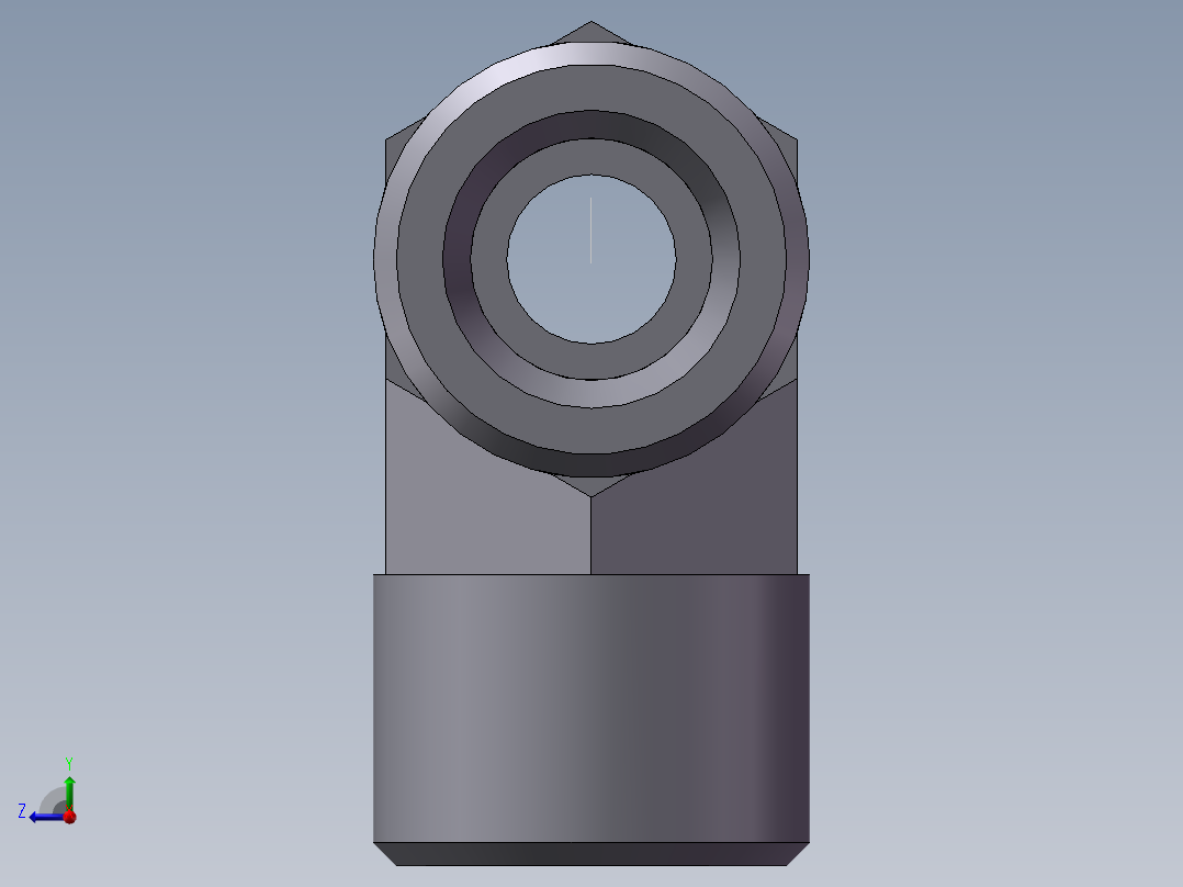 AC+AD 三通接头 T、AD-18右视图