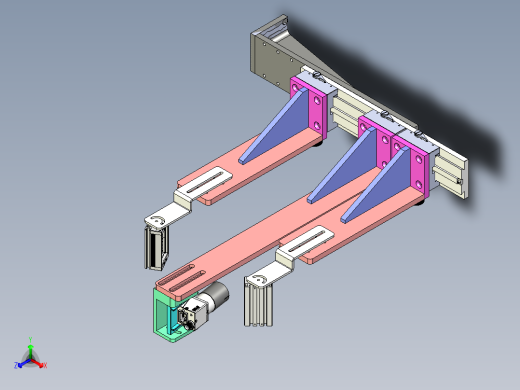 视觉检测 CCD相机条光通用悬臂调节滑台