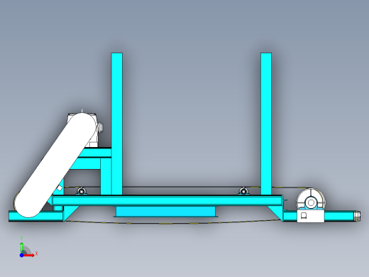 磁环分选输送线线体设计前视缩略图