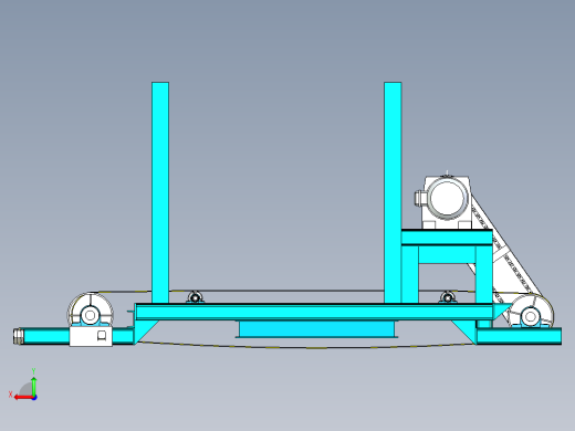 磁环分选输送线线体设计后视缩略图