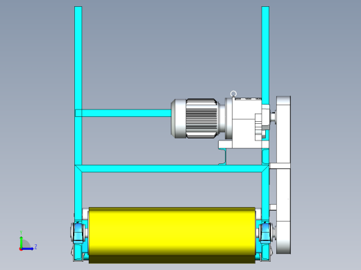 磁环分选输送线线体设计左视缩略图