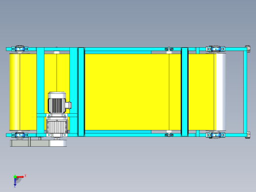 磁环分选输送线线体设计俯视缩略图