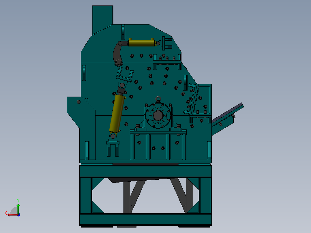 破碎机、PSX-315废钢破碎机后视图