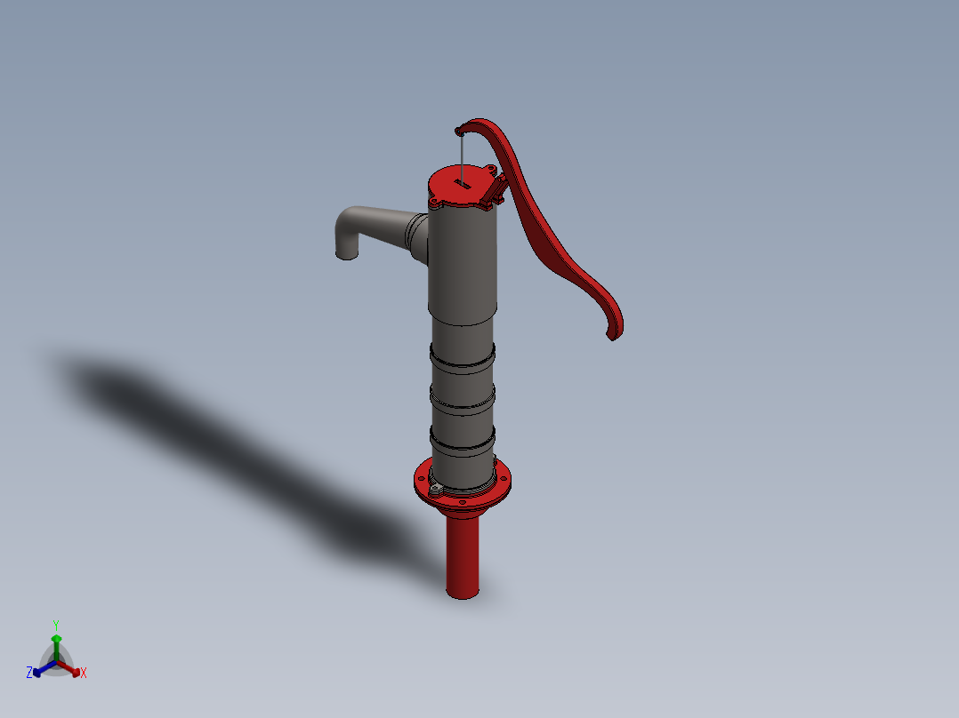 泵、水泵(102)正等轴测图