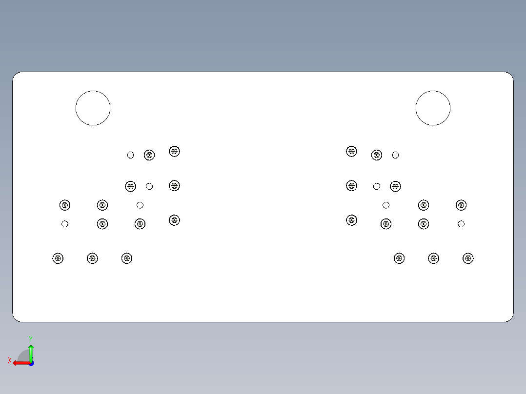 大尺寸工件切角通用冲压模后视图