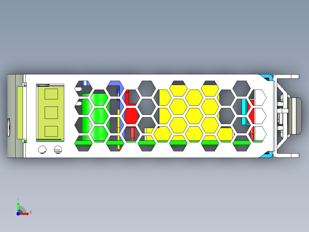 明纬开关电源DDR-120前视图