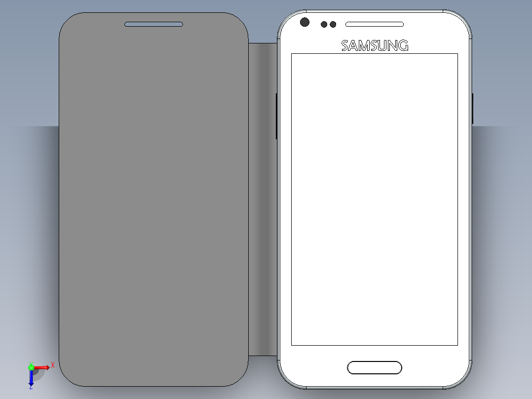 三星酷睿手机1俯视图