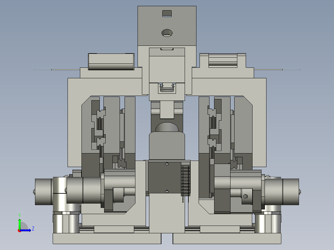 Y型-三相电极光纤熔接机左视图