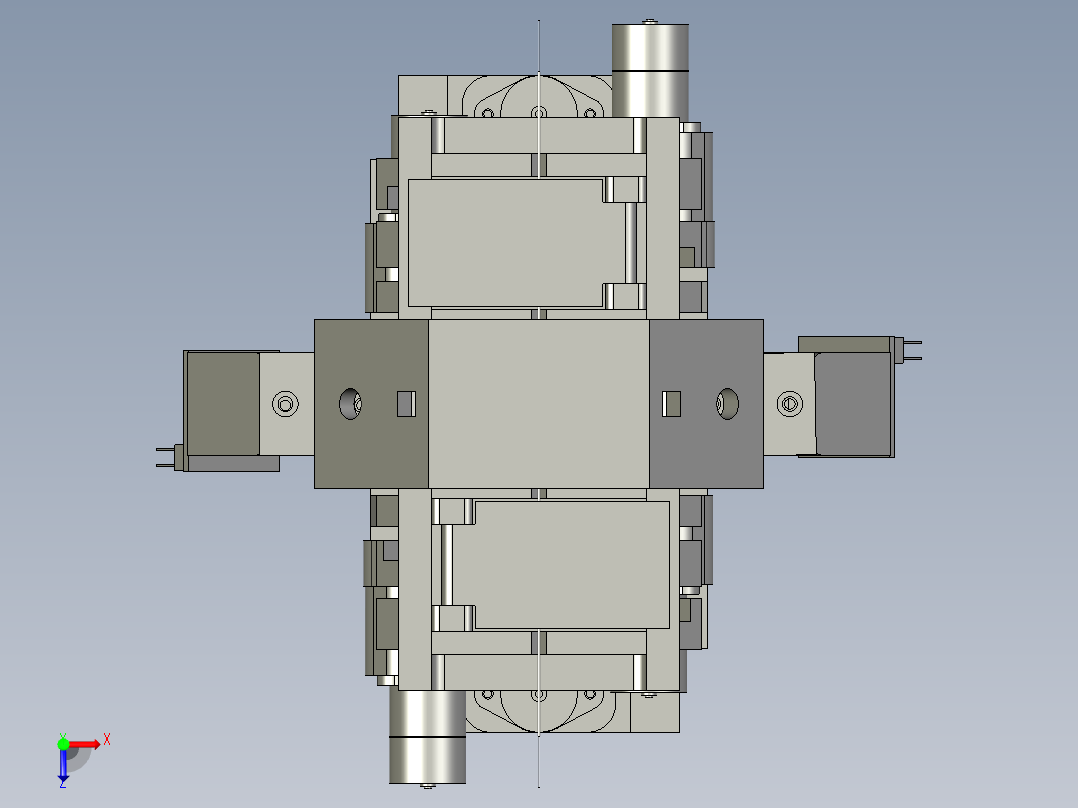 Y型-三相电极光纤熔接机俯视图