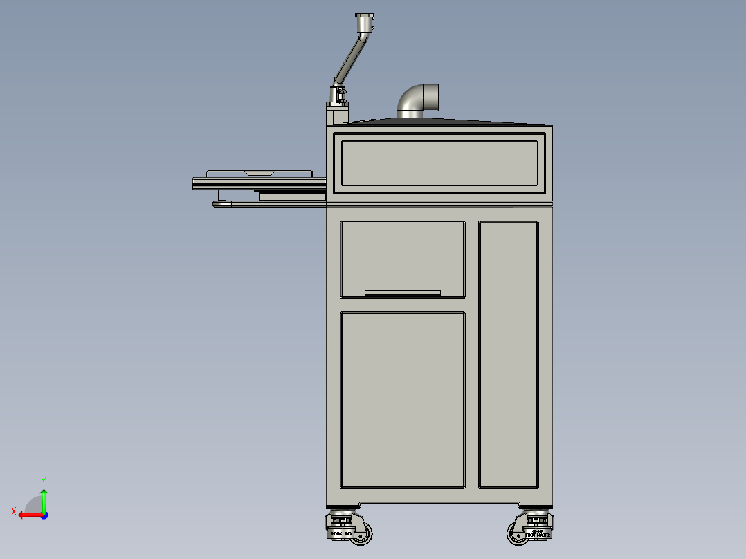 通用吹水装置后视图