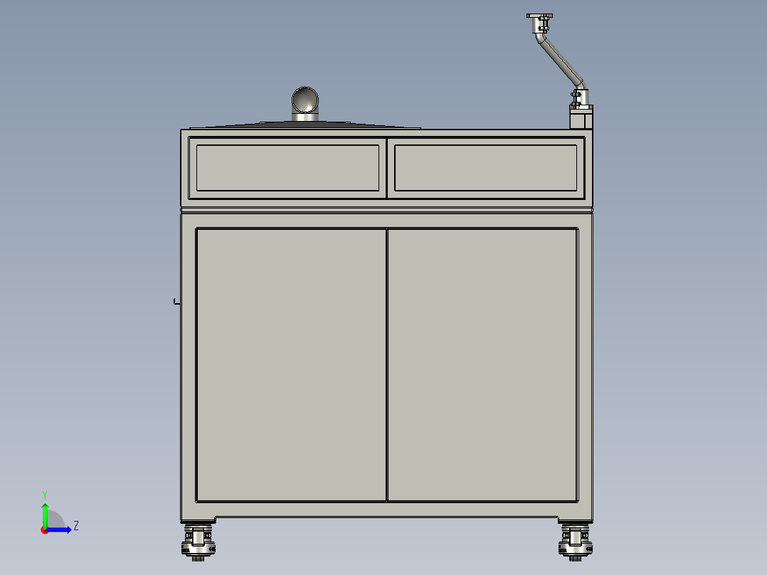 通用吹水装置左视图