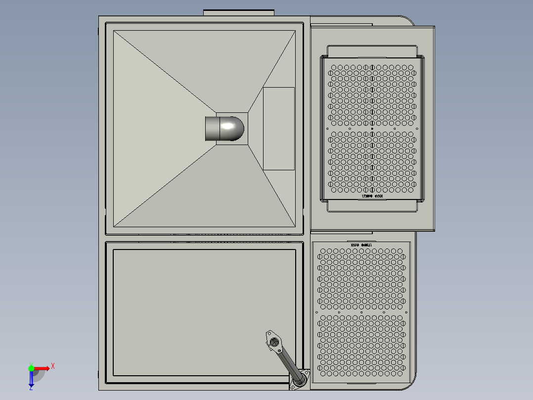通用吹水装置俯视图