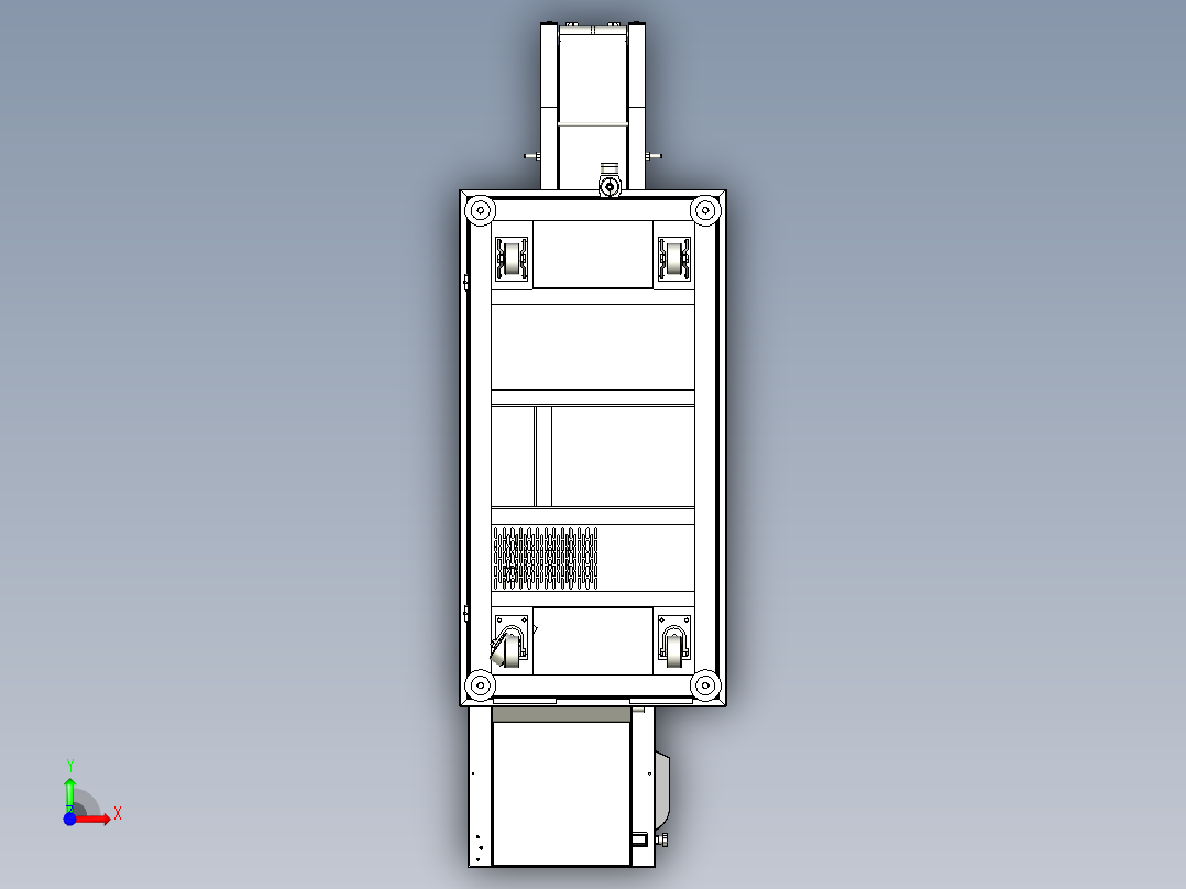 分托机模型前视图