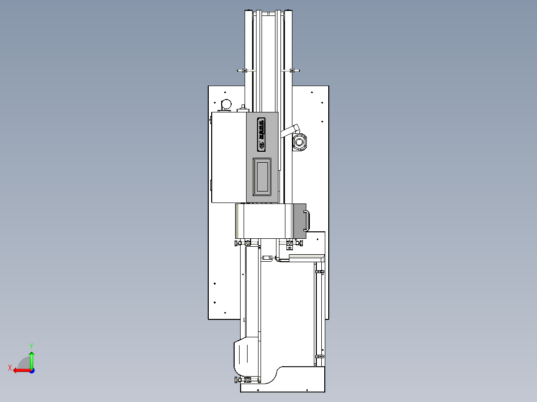 分托机模型后视图