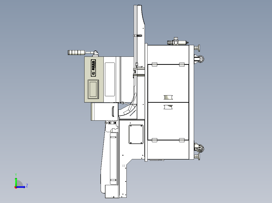 分托机模型左视图
