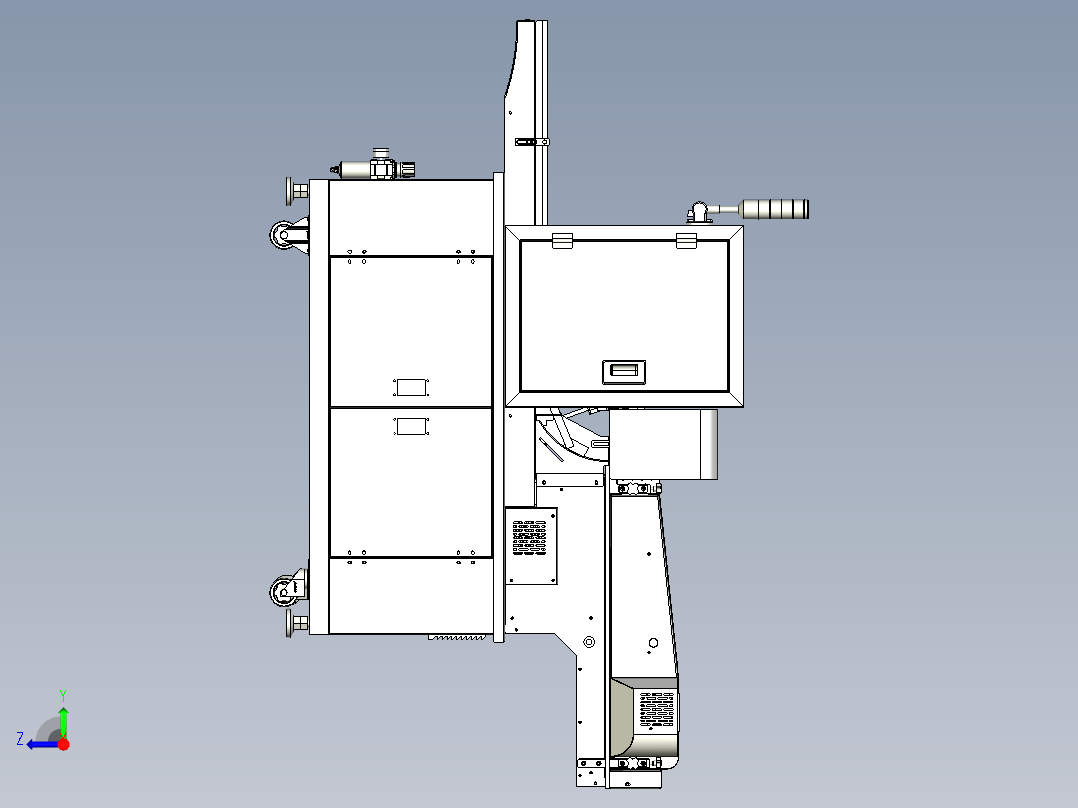 分托机模型右视图