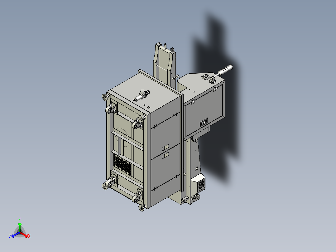 分托机模型正等轴测图