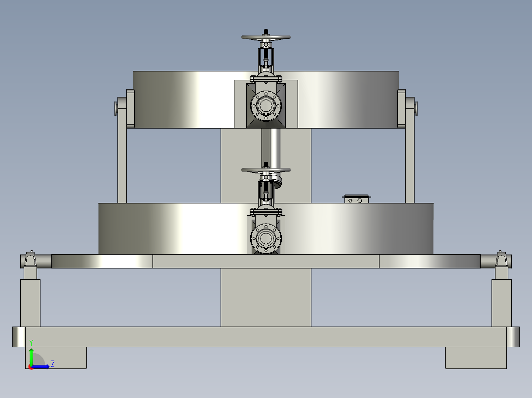 油茶籽除杂筛分机结构左视图