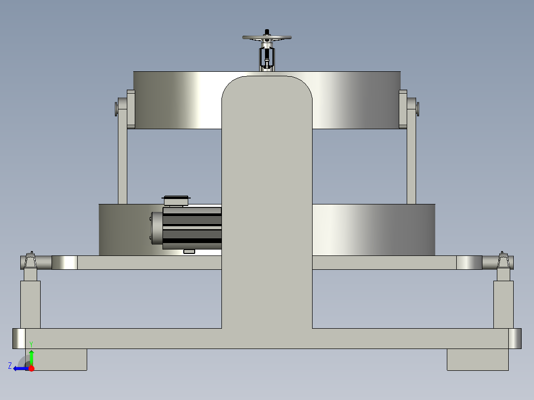 油茶籽除杂筛分机结构右视图