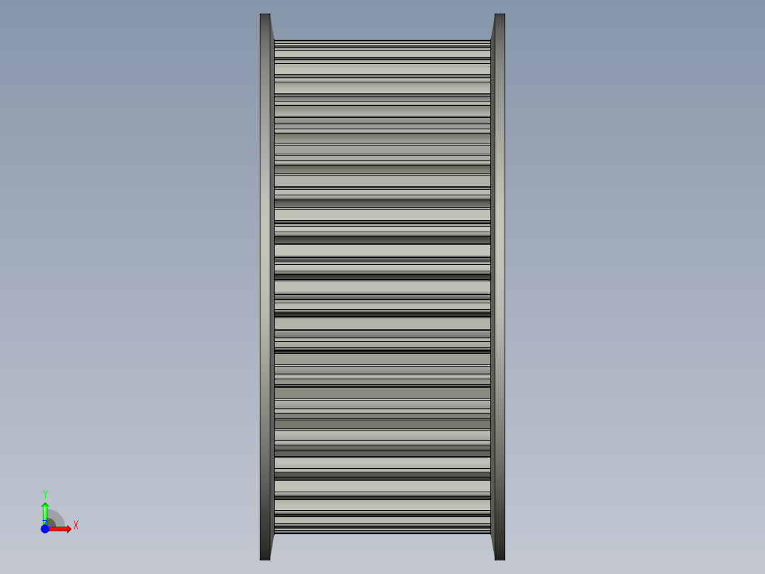 标准型半圆弧形齿同步带轮S8M型SS8MHK-40-40-dk28-A前视图