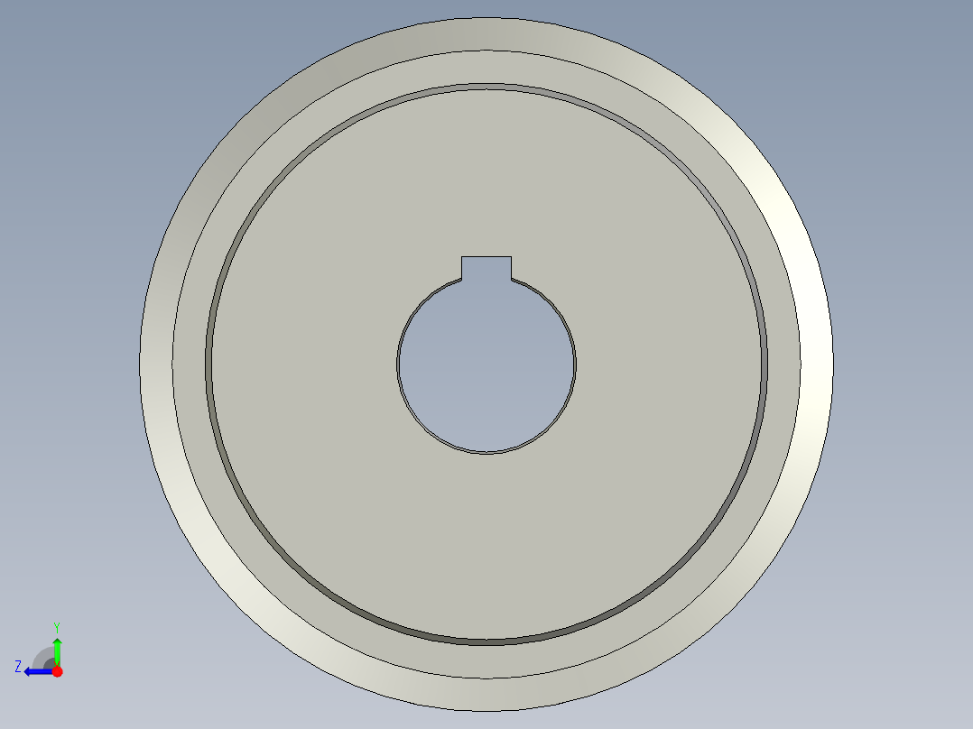 标准型半圆弧形齿同步带轮S8M型SS8MHK-40-40-dk28-A右视图