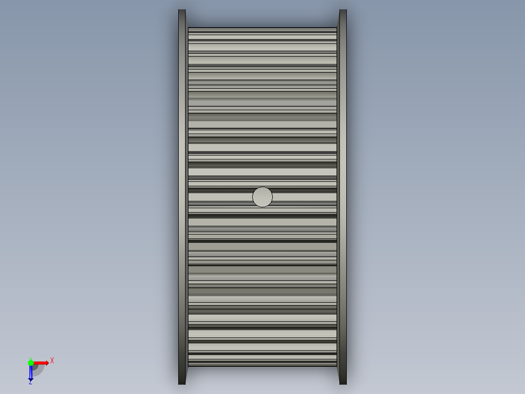 标准型半圆弧形齿同步带轮S8M型SS8MHK-40-40-dk28-A俯视图