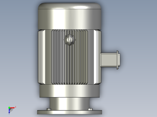 CQGRR斜齿轮减速电机GR107R77-Y15-4P-528-M1_Y2系列电机-AA200T俯视缩略图