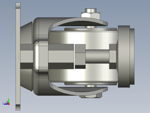 泉州卓越脚轮YZ-80B-30右视缩略图