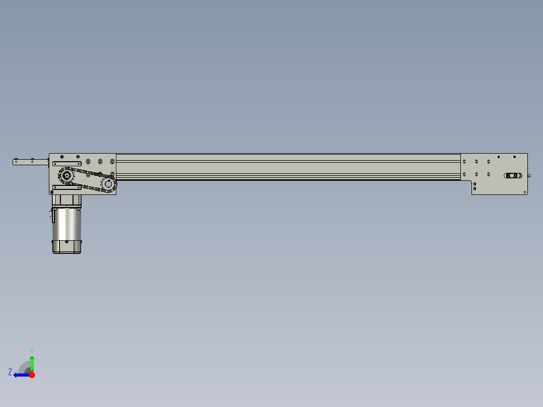 倍速链线A600右视图