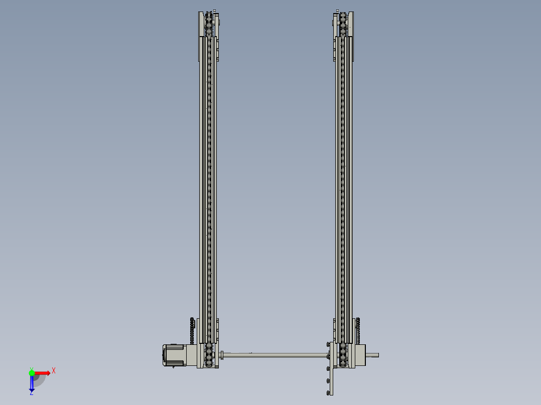 倍速链线A600俯视图