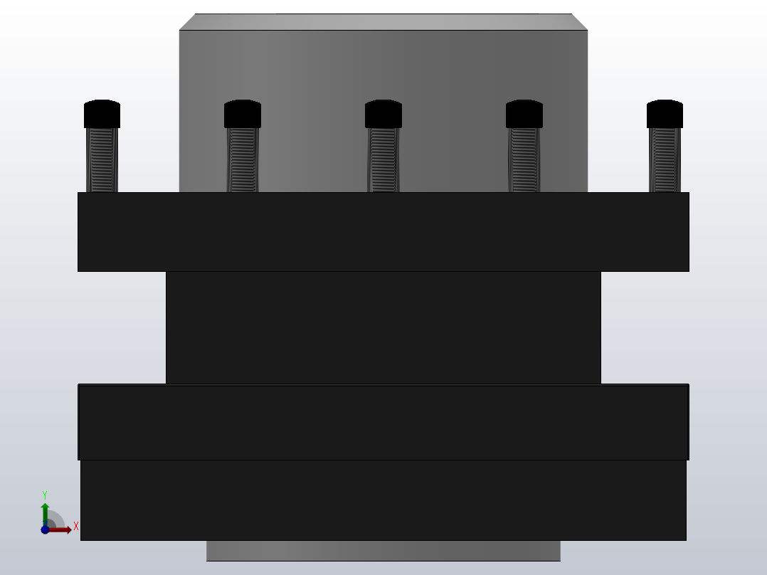 AK23系列数控转塔刀架[AK23380X4C]前视图