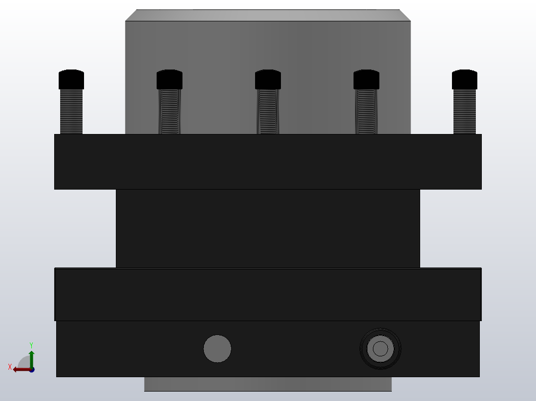 AK23系列数控转塔刀架[AK23380X4C]后视图