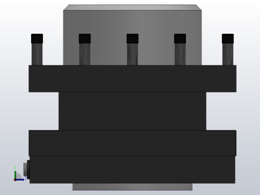 AK23系列数控转塔刀架[AK23380X4C]左视缩略图
