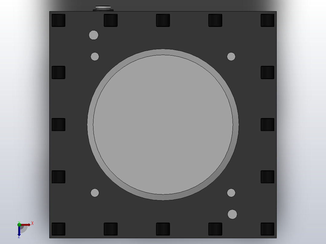 AK23系列数控转塔刀架[AK23380X4C]俯视图