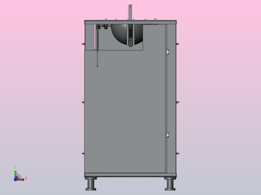 炒茶机三维设计前视缩略图