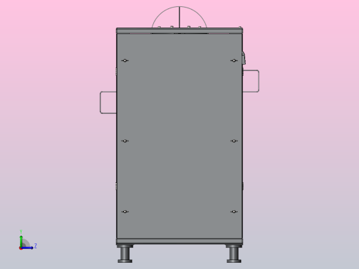 炒茶机三维设计左视缩略图